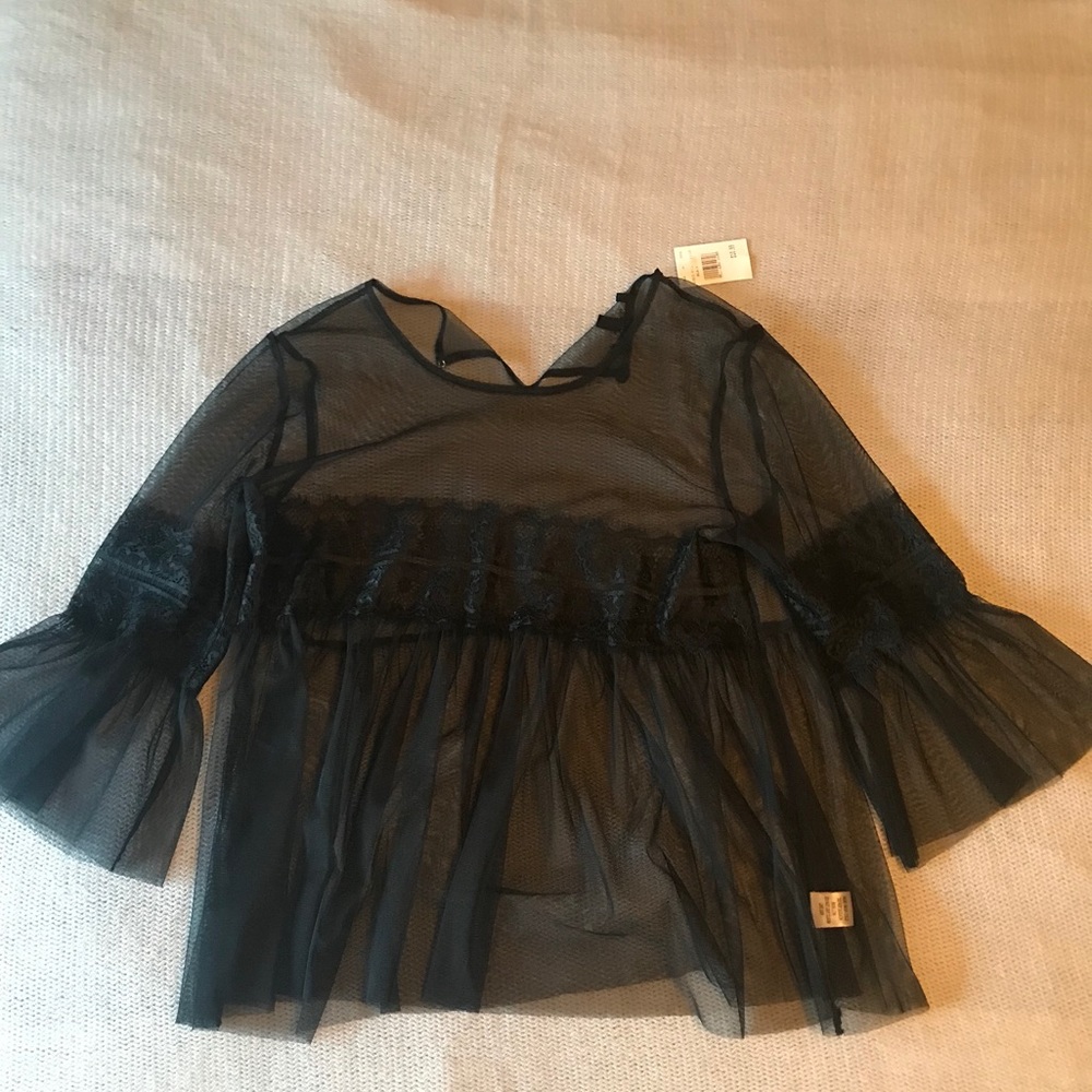 Sheer Black Top
